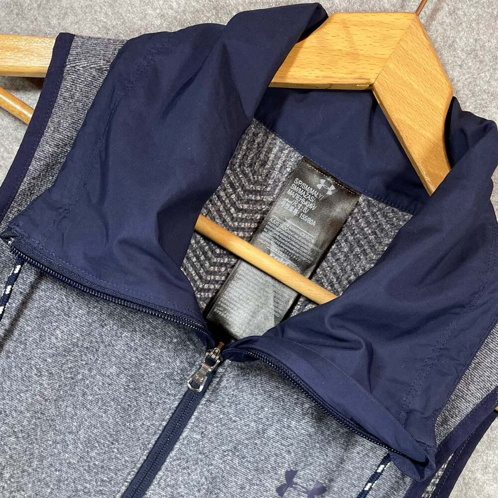 Under Armour ColdGear Heathered Full Zip Sleeveless Vest